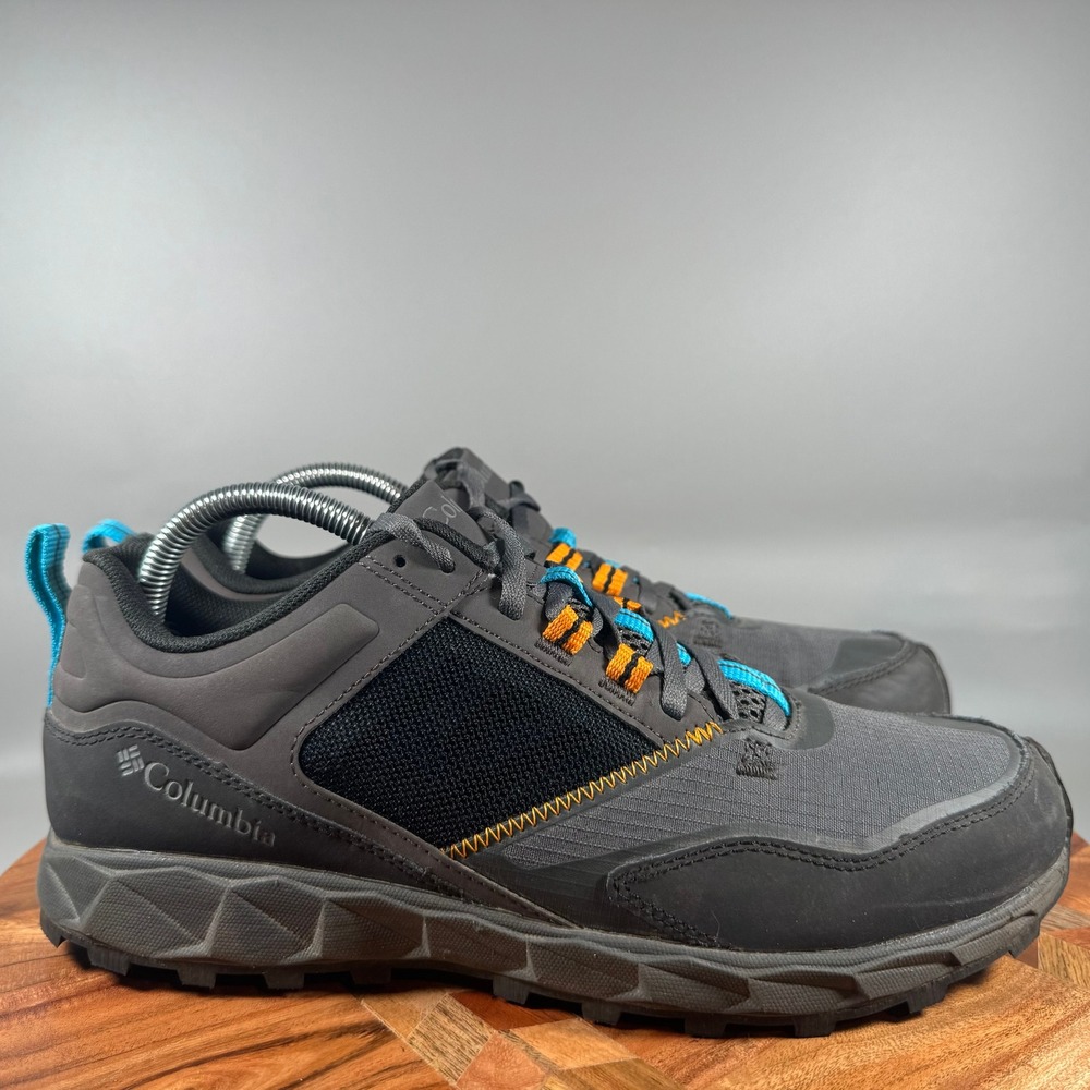 Columbia Mens BM0164-089 Grey Blue Trail Running Hiking Shoes Size 9